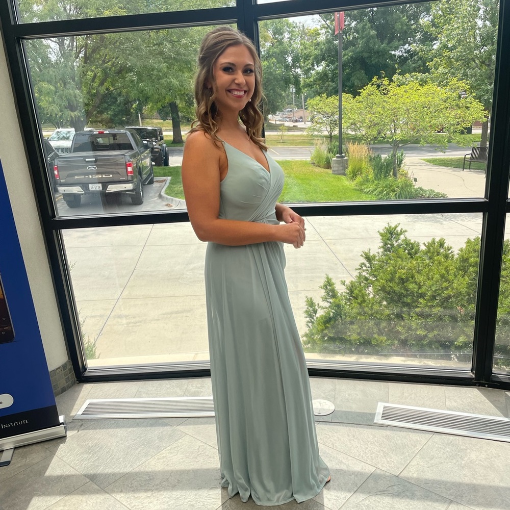 Azazie Evalin Agave Bridesmaids Dress